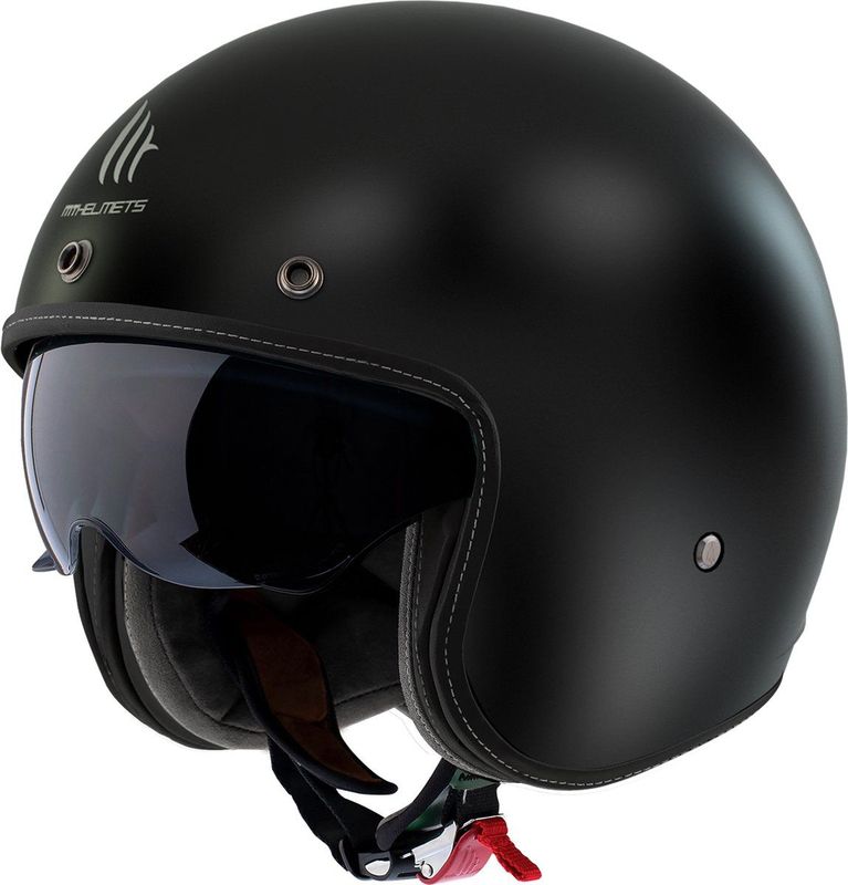 Mt Helmets - Le Mans 2 SV S - Open Helm - Kleur: Zwart - Materiaal: Kunststof