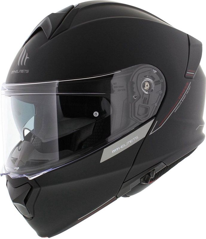 MT Helmets - Genesis SV - Modulaire Helm - Zwart - Polycarbonaat
