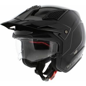 MT Helm District S glans zwart maat M