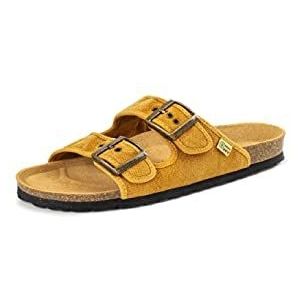 Natural World Uniseks 7001E-646-42 sandaal, plat, amarillo, 42 EU, Geel, 42 EU