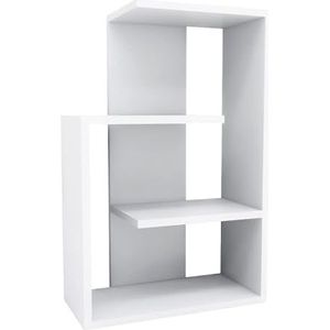 WELL HOME MOBILIARIO & DECORACIÓN Boekenkast, 100% melamine gecoate spaanplaat, wit