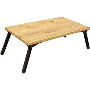 Laptoptafel, 100% spaanplaat, melamine geplateerd, Atlantische kleur grenen zwart