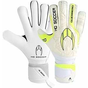 HO Soccer Colisée Elite Roll/Negative White-Lime Gants de gardien de but Unisexe Adulte, Blanc/Citron vert, 10,5