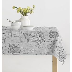 Mantel ANTIMANCHAS Mundi GRIS 140 * 240 CM