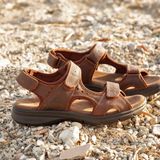 Panama Jack Salton Basics Peeptoe sandalen voor heren, Braun Cuero C4, 46 EU
