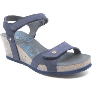 Panama Jack JULIA BASICS B10 - Volwassenen Sandalen met hakDames Sandalen - Kleur: Blauw - Maat: 37