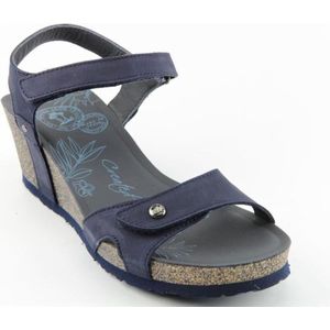 Panama Jack JULIA BASICS B10 - Volwassenen Sandalen met hakDames Sandalen - Kleur: Blauw