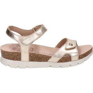 Panama Jack Sulia Shine platte sandalen voor dames, goud, 40 EU