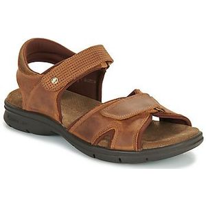 Panama Jack Sanders Basics Peeptoe Sandalen voor heren, Cuero C4