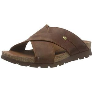 Panama Jack Salman Basics Peeptoe sandalen voor heren, Braun Cuero C1, 45 EU