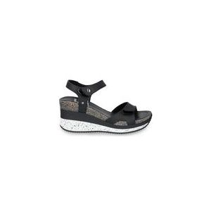 Panama Jack Dames Nica Sport sandalen met sleehak, Negro B1, 39 EU