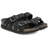 Panama Jack - Shirley - Slipper - Zwart - Nappa Leer - PU Zool