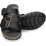 Panama Jack - Shirley - Slipper - Zwart - Nappa Leer - PU Zool