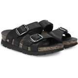 Panama Jack - Shirley - Slipper - Zwart - Nappa Leer - PU Zool