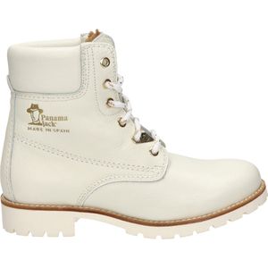 Panama Jack - Combat Boots - Blanco / White - Waterdichte Nappa - Rubber Zool