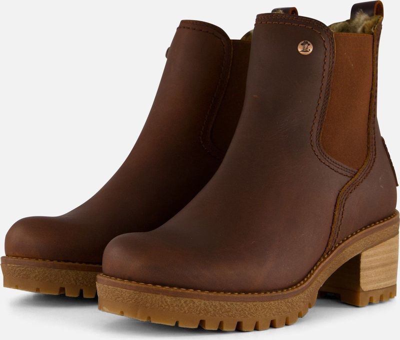 Panama Jack Pia B19 Enkellaarsjes bruin Leer - Dames