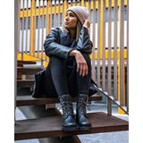 Panama Jack Frisia B1 veterboots zwart Leer - Dames
