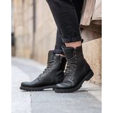 Panama Jack Frisia B1 veterboots zwart Leer - Dames