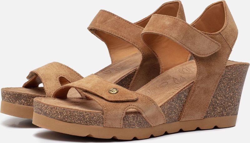 Panama Jack VILA B3 VELOUR - Sandalen met hakDames Sandalen - Kleur: Taupe