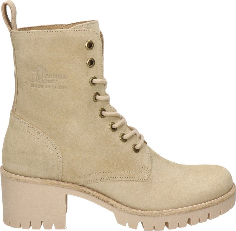 Panama Jack Polonia Combat Boot voor dames, beige., 41 EU