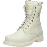 Panama Jack Frisia Combat Boot voor dames, wit B004, 39 EU