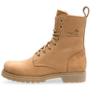 Panama Jack Frisia Combat Boot voor dames, camel, 38 EU