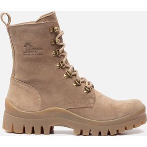 Panama Jack Hongkong Combat Boot voor dames, taupe, 40 EU