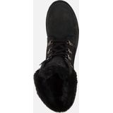 Veterlaarsjes - Tuscani - Effen - Leer - Blokhak - Warm Gevoerd