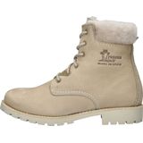 Panama Jack - Panama 03 Igloo - Dames Veterboot - Ecru - Nubuckleer