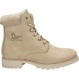 Panama Jack - Panama 03 Igloo - Dames Veterboot - Ecru - Nubuckleer
