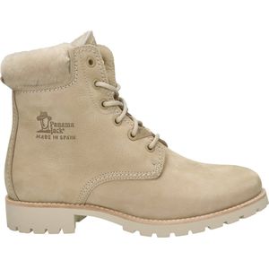 Panama Jack - Panama 03 Igloo - Dames Veterboot - Ecru - Nubuckleer