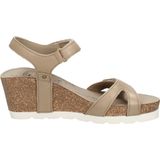 Panama Jack Julia Sandalen - Met Sleehak - Dames - Taupe