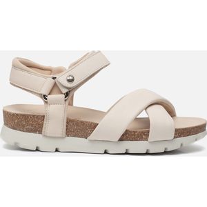Panama Jack SERENA B3 - Volwassenen Platte sandalen - Kleur: Wit/beige - Maat: 39