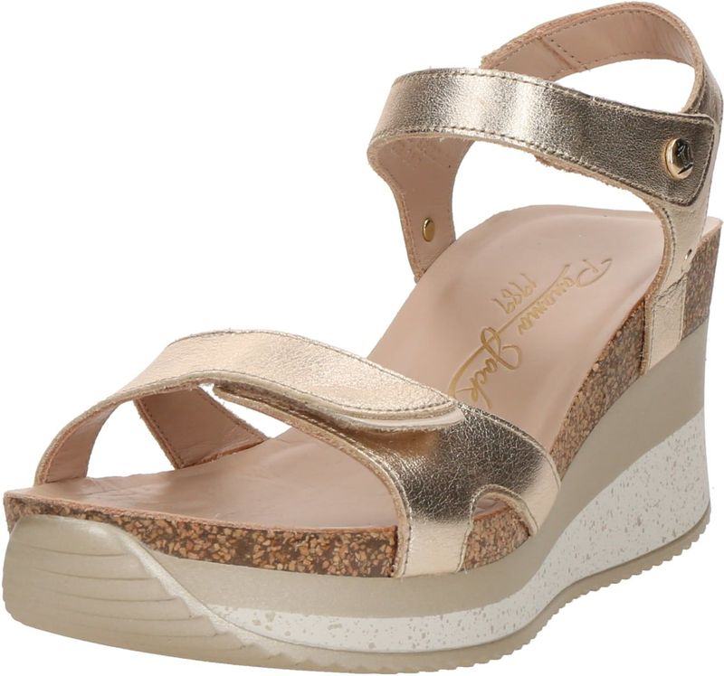 Panama Jack Nica Sport B11 - Wedgesandalen in Leer voor Dames