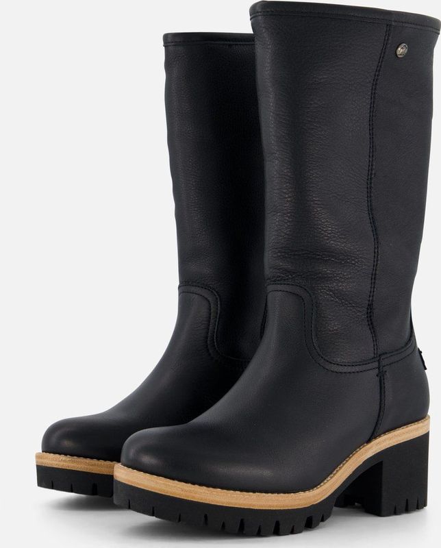 Panama Jack - Patricia Igloo B5 - Dames Laars - Zwart - Leren Laarzen