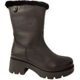 Panama Jack - Priya - Motorlaarzen - Zwart - Waterdicht Nappa - Faux Shearling