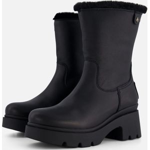 Panama Jack - Priya - Motorlaarzen - Zwart - Waterdicht Nappa - Faux Shearling