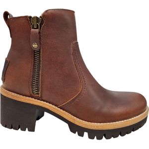 Panama Jack Pauline Cognac Dames Enkellaarzen - Cognac