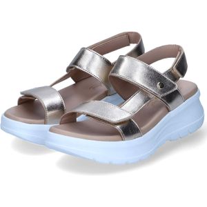Panama Jack Plateausandale »Noor Shine«, Sommerschuh, Klettschuh, Sandalette mit heller Laufsohle