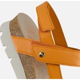 Selma B14 - Sandalen - Effen - Leer - Anatomisch Voetbed - Velcro Sluiting