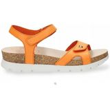 SULIA B9 - Effen Sandalen met Velcro Sluiting en Middelhoge Hak