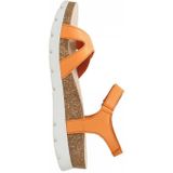 SULIA B9 - Effen Sandalen met Velcro Sluiting en Middelhoge Hak