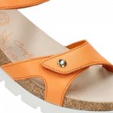 SULIA B9 - Effen Sandalen met Velcro Sluiting en Middelhoge Hak
