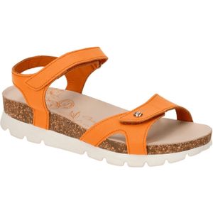 SULIA B9 - Effen Sandalen met Velcro Sluiting en Middelhoge Hak