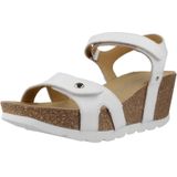 Ruth B - Sandalen - Effen - Leer - Velcro Sluiting - Middelhoge Hak