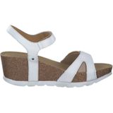 Ruth B - Sandalen - Effen - Leer - Velcro Sluiting - Middelhoge Hak