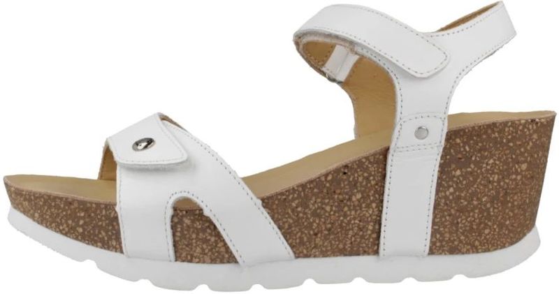 Ruth B - Sandalen - Effen - Leer - Velcro Sluiting - Middelhoge Hak
