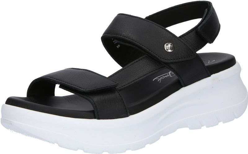 Panama Jack - Noor B6 Napa - Damesschoenen - Zwart - Leer - Klittenbandsluiting