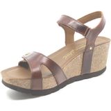 Panama Jack RUTH B6 Bruine sandalen op een sleehak