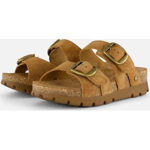 Lichtbruin - Zomerschoen - Slippers - Huisschoen - Gespsluitingen